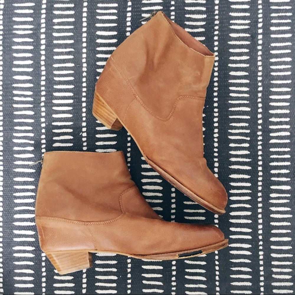 80%20 Hidden Wedge Zipper Back Booties